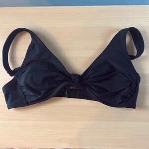 Xhilaration Swim Top black front tie